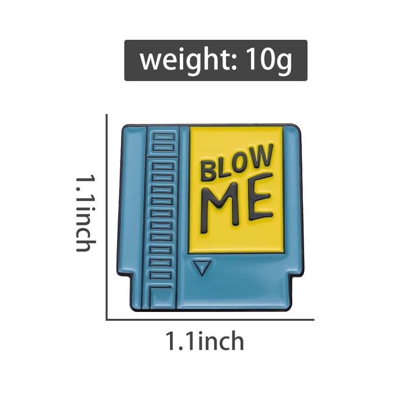 Blow Me 80'S Retro Enamel Pin