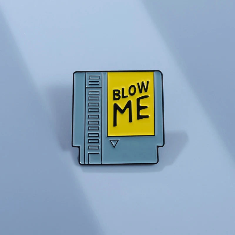 Blow Me 80'S Retro Enamel Pin