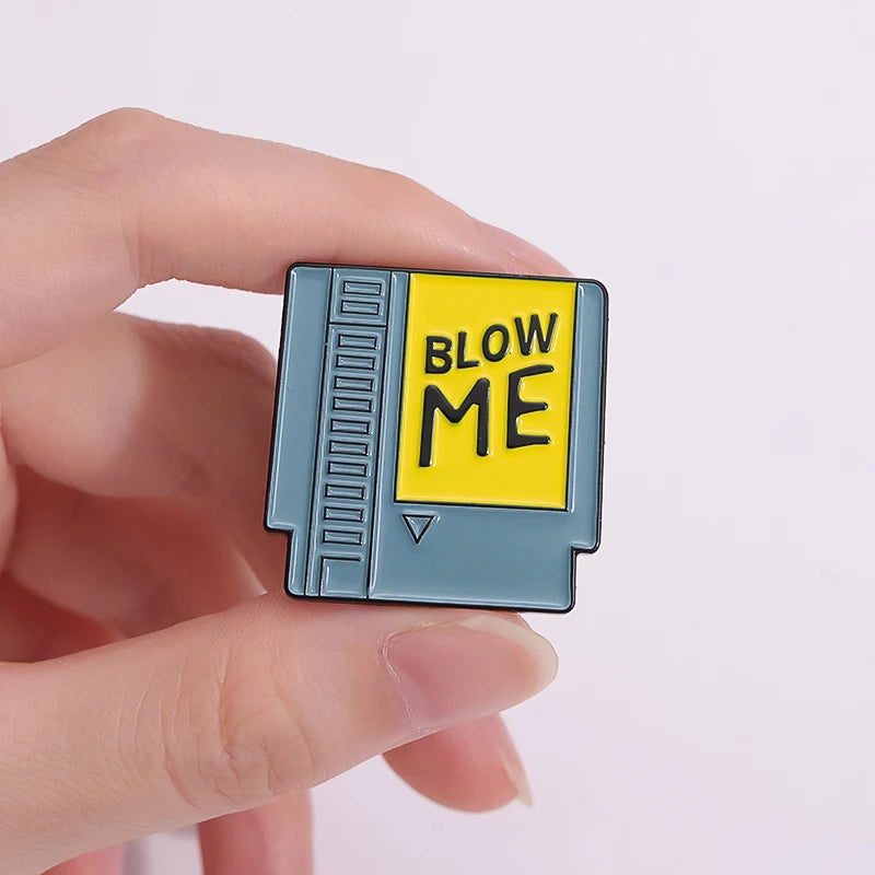 Blow Me 80'S Retro Enamel Pin